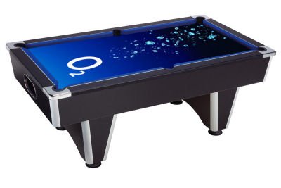 Pool Table with O2 Branding